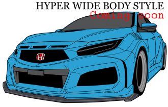 <新製品>CIVIC FK8 Hyper Wide Body Kit 12月中旬発売決定! <新製品>CIVIC FK8 Hyper Wide Body Kit 12月中旬発売決定!